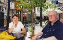 Ashbery and Krystyna Mazur in Thessaloniki
